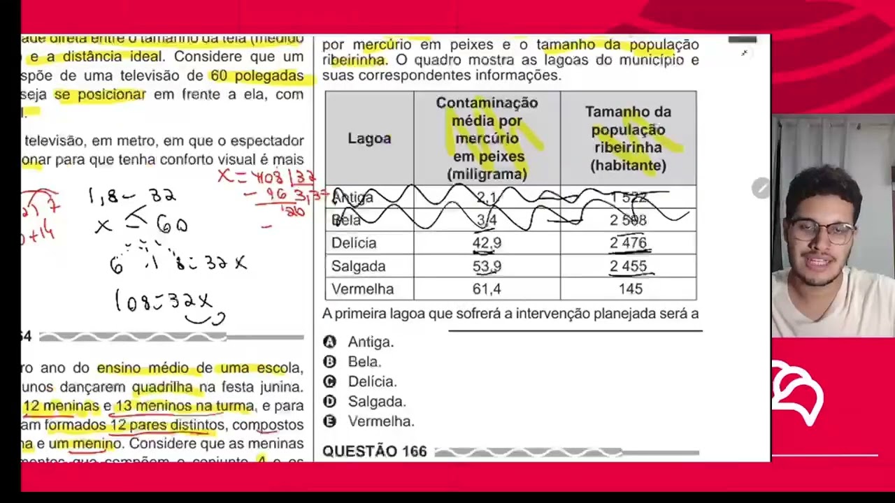 Resolução em Vídeo — Questão 162 ENEM 2017 PPL