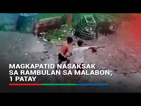 Magkapatid nasaksak sa rambulan sa Malabon; 1 patay ABS-CBN News