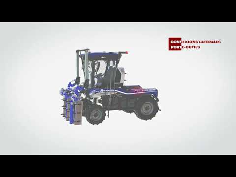 3D animation IntelliFlow™ system New Holland TE6 Straddle tractors