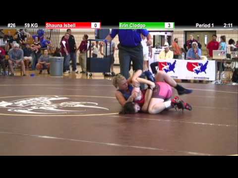WM 59 KG Shauna Isbell (TMWC) vs Erin Clodgo (Sunkist Kids)