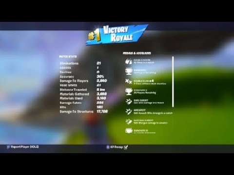 Insane Fortnite 21Kill Round