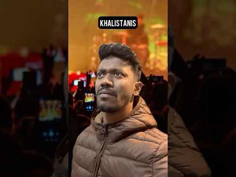 Khalistanis & Hindustanis in Diljit Dosanjh Concert😭 #shorts