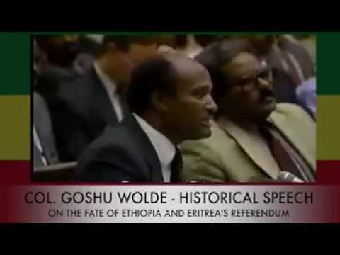 Cornell Goshu Wolde historical Speech