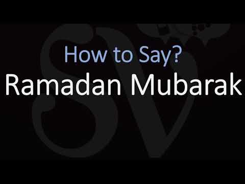 How to Pronounce Ramadan Mubarak? (CORRECTLY) English, Arabic Pronunciation