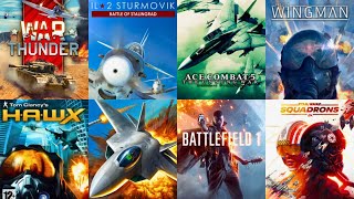 Top 8 Best AERIAL COMBAT Games | Best FIGHTER JET GAmes