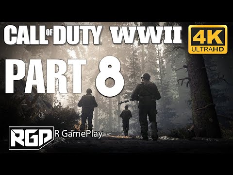 CALL OF DUTY WW2 Gameplay Walkthrough Part 8 Campaign  [ 4k ultraHD ] - No Commentary #callofdutyww2
