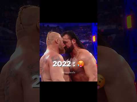 Brock Lesnar & Drew McIntyre 🥵 | Then Vs Now 🔥 Edit ‼️#shorts