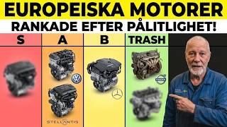 ALLA MODERNA EUROPEISKA MOTORER RANKADE FRÅN SÄMST TILL BÄST (du kommer inte tro