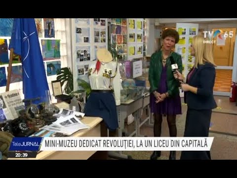 Mini muzeu dedicat Revoluției, la Liceul Teoretic Alexandru Vlahuţă din Capitală