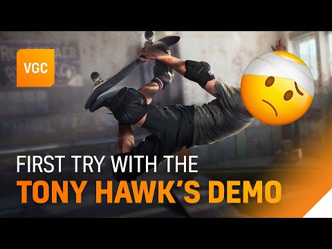 Our first try with the Tony Hawk's Pro Skater 1 + 2 demo | Exclusive Gameplay