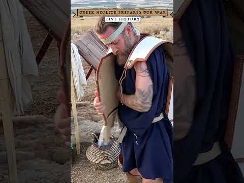 How Does a Greek Hoplite Prepare for War? #shorts