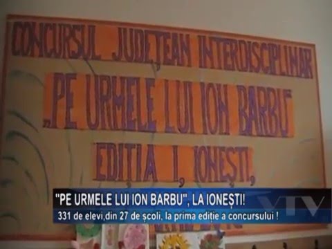 "Pe urmele lui Ion Barbu", la Ionesti!