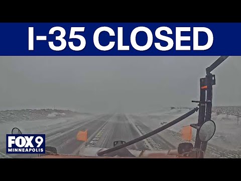 Interstate 35 remains closed in northern Iowa after winter storm