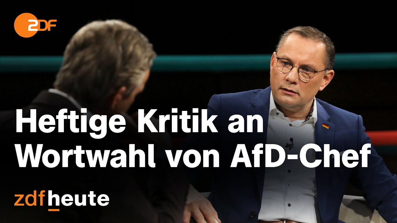 AfD-Chef Chrupalla wird "Inkompetenz" vorgeworfen | Markus Lanz vom 07. Dezember 2023