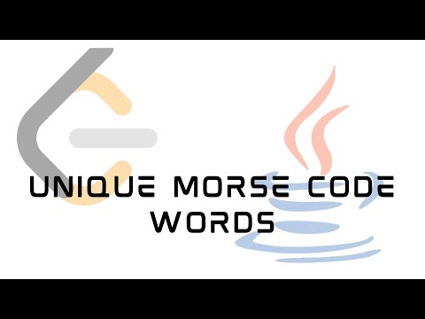 Leetcode 804 Unique Morse Code Words Solution In Java