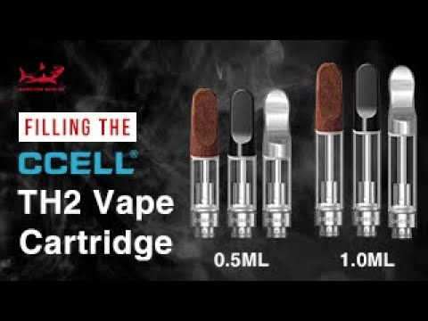 Part of a video titled How To Fill The CCELL TH2 Vape Cartridge - YouTube