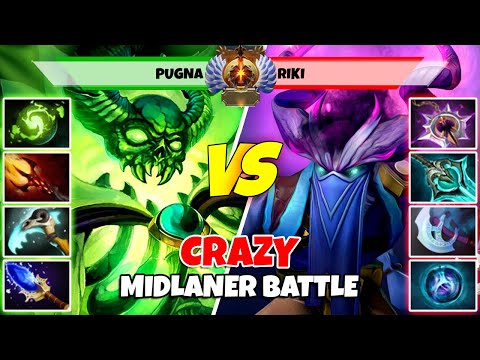 PUGNA (Mid) vs RIKI (Mid) - Epic Battle Of Immortal Rank Dota 2 Players - Z Dota 2