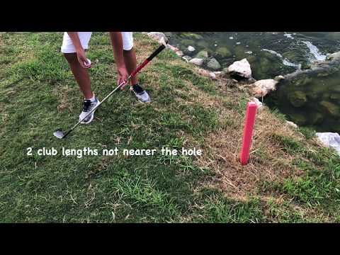 NEW 2019 Golf  Penalty Area Dropping Rules