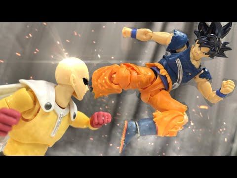 stop motion GOKU VS SAITAMA (FULL FIGHT) IFanAnimation  One Punch Man Vs DRAGONBALL