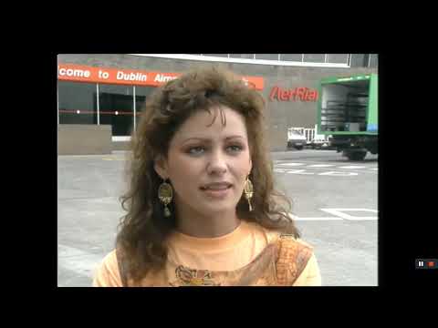 Liam Reilly Leaves For Zagreb Yugoslavia for Eurovision 1990