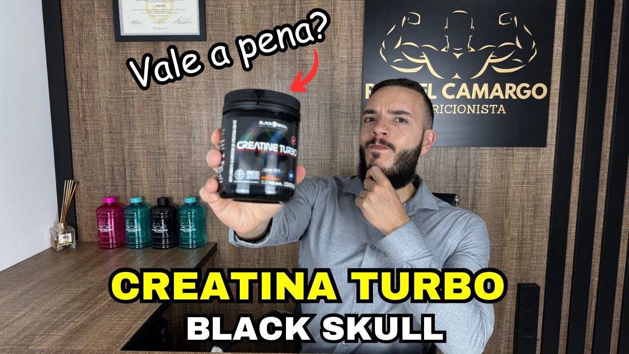 Miniatura da avaliação em vídeo de Creatina Turbo Refil 300g Limão - BLACK SKULL