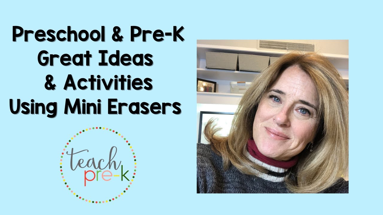Preschool & Pre-K: Using Mini Erasers in Center Activities