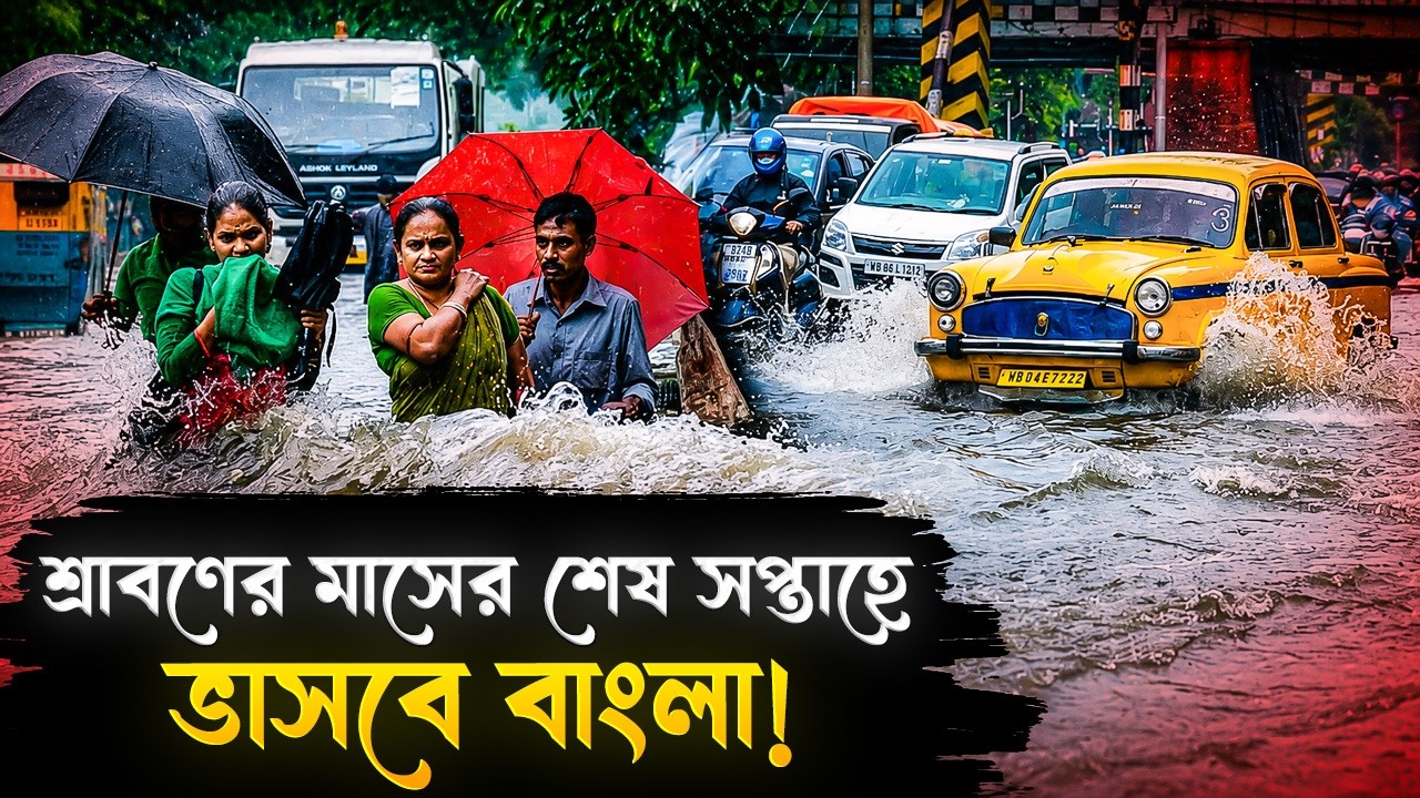 শ্রাবণের শেষ সপ্তাহে ফের ভাসবে বাংলা! নিম্নচাপের জেরে জেলায় জেলায় হবে ভারী বৃষ্টি! | Weather Forecst