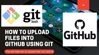 How to upload files to GitHub using gitbash