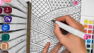 Relaxing ASMR Coloring 🔴 LIVE | Abstract Patterns & Geometric Shapes (No Talking)