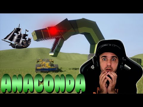 Tanque de guerra VS Anaconda gigante VS Navio pirata e MUITO MAIS!!!