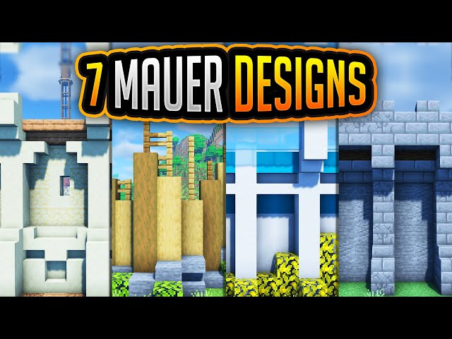 7 Simple Wall Designs Minecraft Map