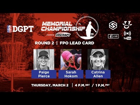 DGPT - 2017 Memorial Presented By Discraft - Round 2 FPO (SmashCutt)