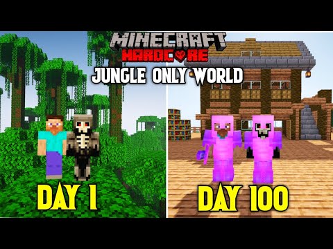 LordN Gaming - WE SURVIVED 100 DAYS IN JUNGLE ONLY WORLD IN MINECRAFT HARDCORE  | DUO 100 DAYS#1 | LORDN GAMING
