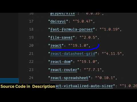 React.js Excel Clone in Browser