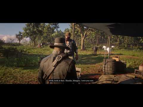 Red Dead Redemption 2 - Camp Item Request: Arthur Gives Pomade To Bill Williamson Gameplay (2018)