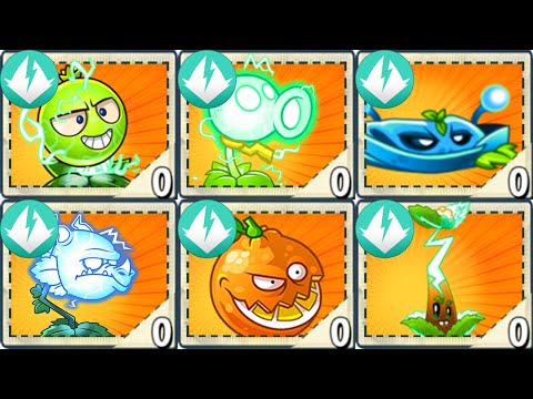 All ELECTRIC Plants LEVEL 999999 Power-Up! vs All Final Boss - Plants vs Zombies 2 Mod