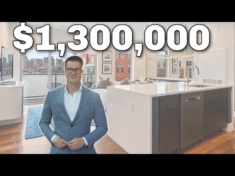 Inside a $1,300,000 Waterfront Luxury Apartment | Boston Condo Tour