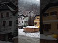 Hallstatt Village On A Cold Winter Day Shorts