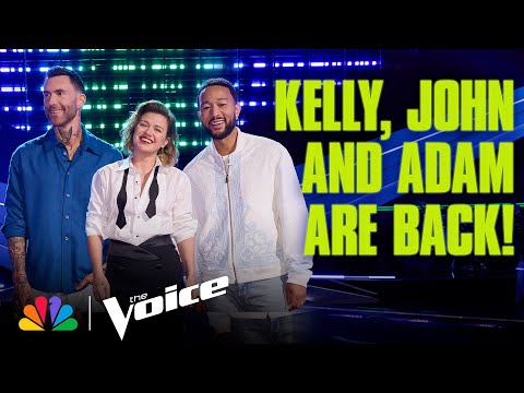 Champion Coach Roundtable with Kelly, John & Adam | The Voice | NBC