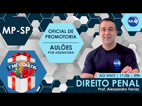 🔴 Assinatura de Aulões Oficial de Promotoria MPSP 2022 | VUNESP Direito Penal GRÁTIS!