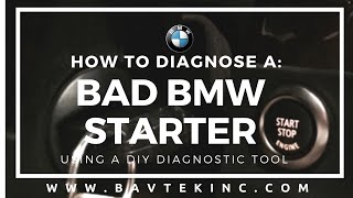 How to Diagnose a Bad BMW Starter with a Diagnostic Scanner