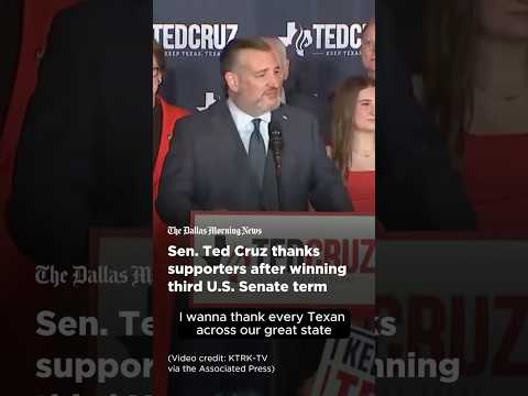 Ted Cruz thanks voters after defeating Colin Allred in U.S. Senate race