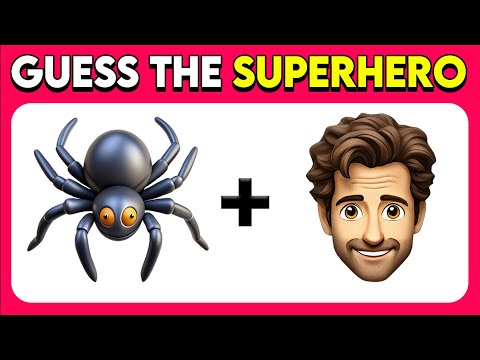 Guess the Superhero by only 2 Emoji! 🕷🦸 Marvel & DC Superheroes Emoji Quiz