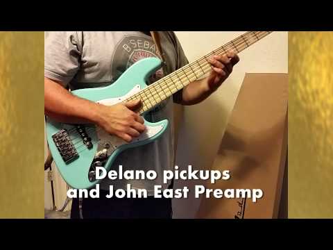 Bass Mods K534" with Delano Pickups and John East Preamp
