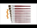 Pincel Chato Pelo Sintético Macio ref. 284 Condor Pintura Artística - 16