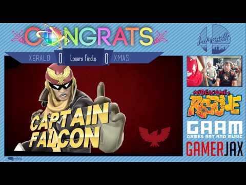 Jax Smash Weekly 1/12 - Xerald(Cpt.Falcon) Vs BxA Xmas(Mewtwo) - Wii U Losers Finals