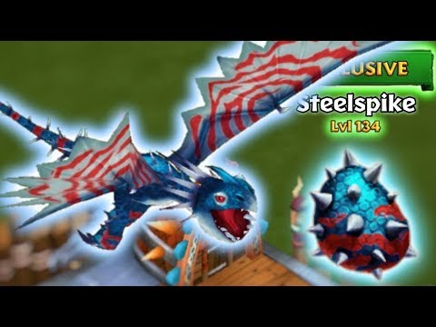 Steelspike (New Exclusive Deadly Nadder) Max Level 134 Titan Mode | Dragons: Rise of Berk