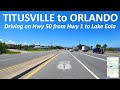 Driving On Hwy 50 From The Hwy 1 In Titusville To Orlando Florida