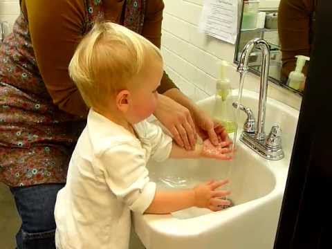Montessori Infant Video, Practical Life: handwashing