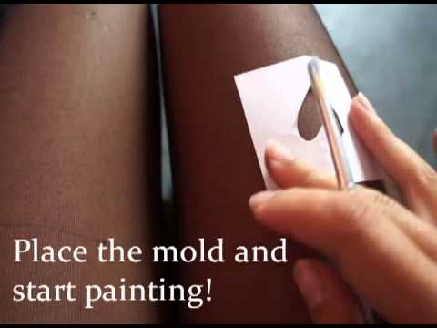 DIY: How To Make Heart Print Tights!